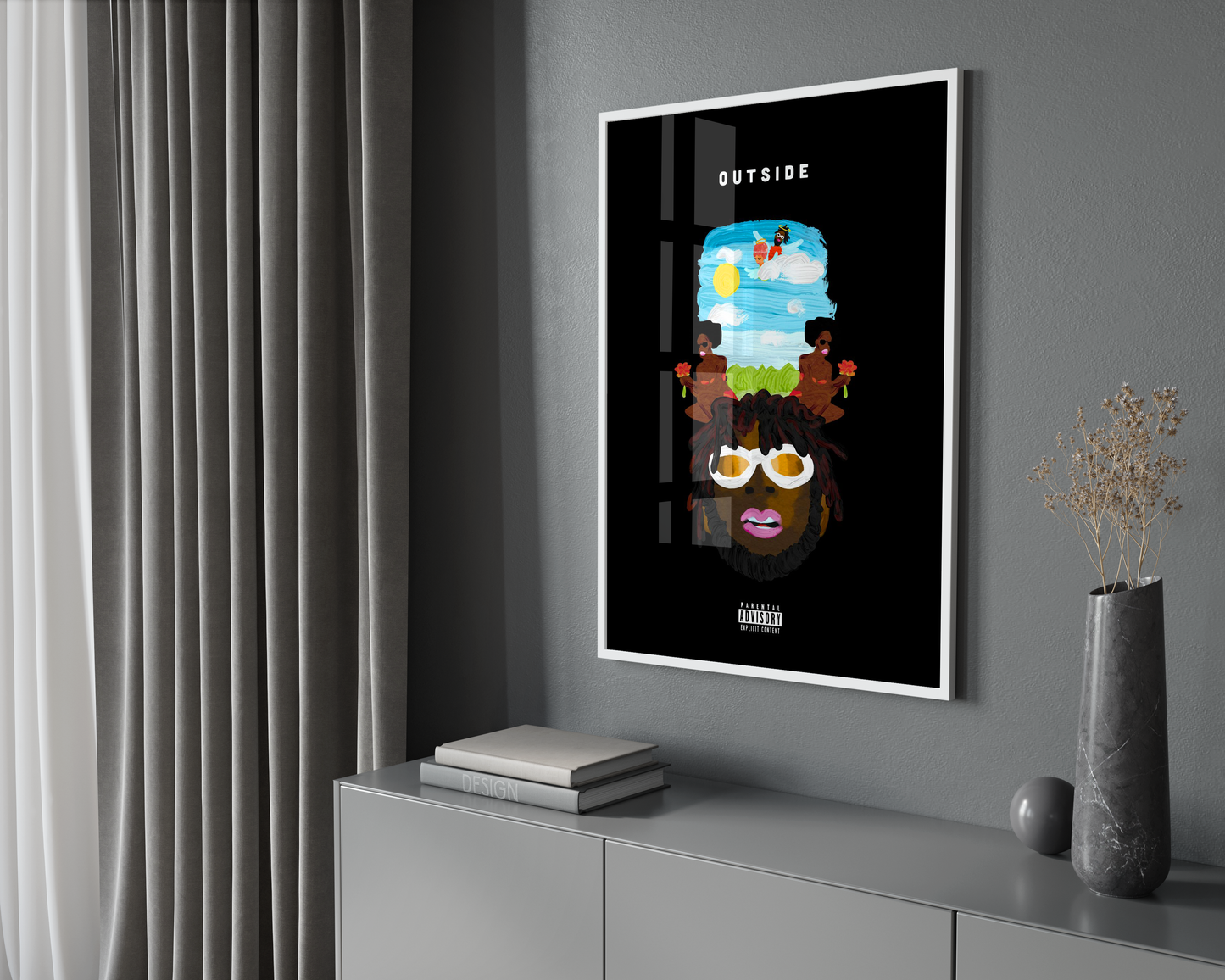 Burna Boy 'Outside' Poster