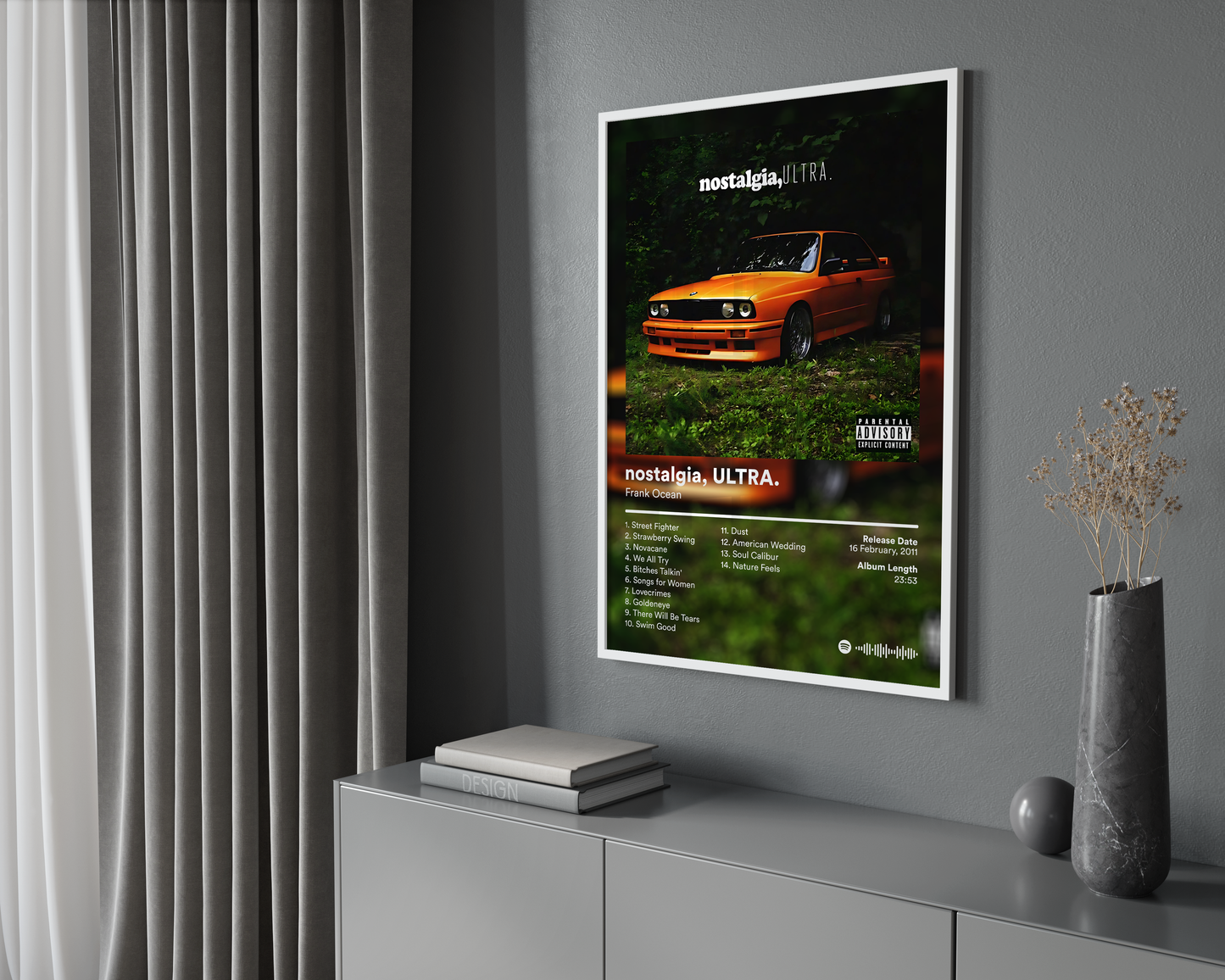 Frank Ocean 'nostalgia, ULTRA' Album Poster