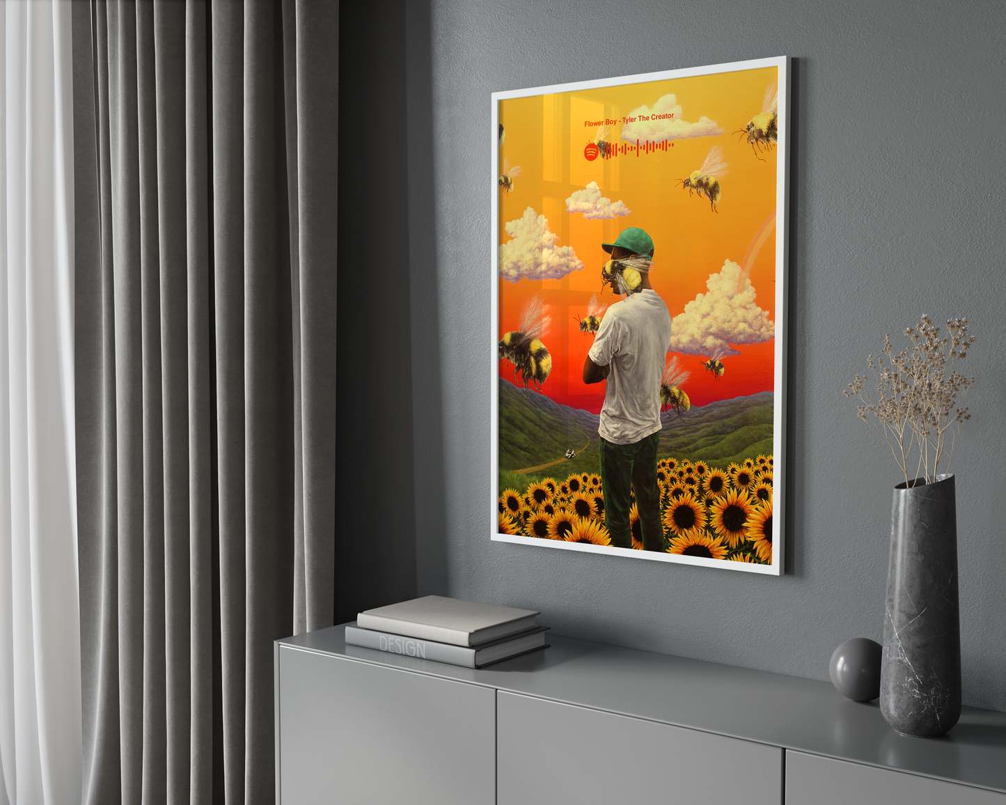 Tyler The Creator 'Flower Boy' Spotify Poster