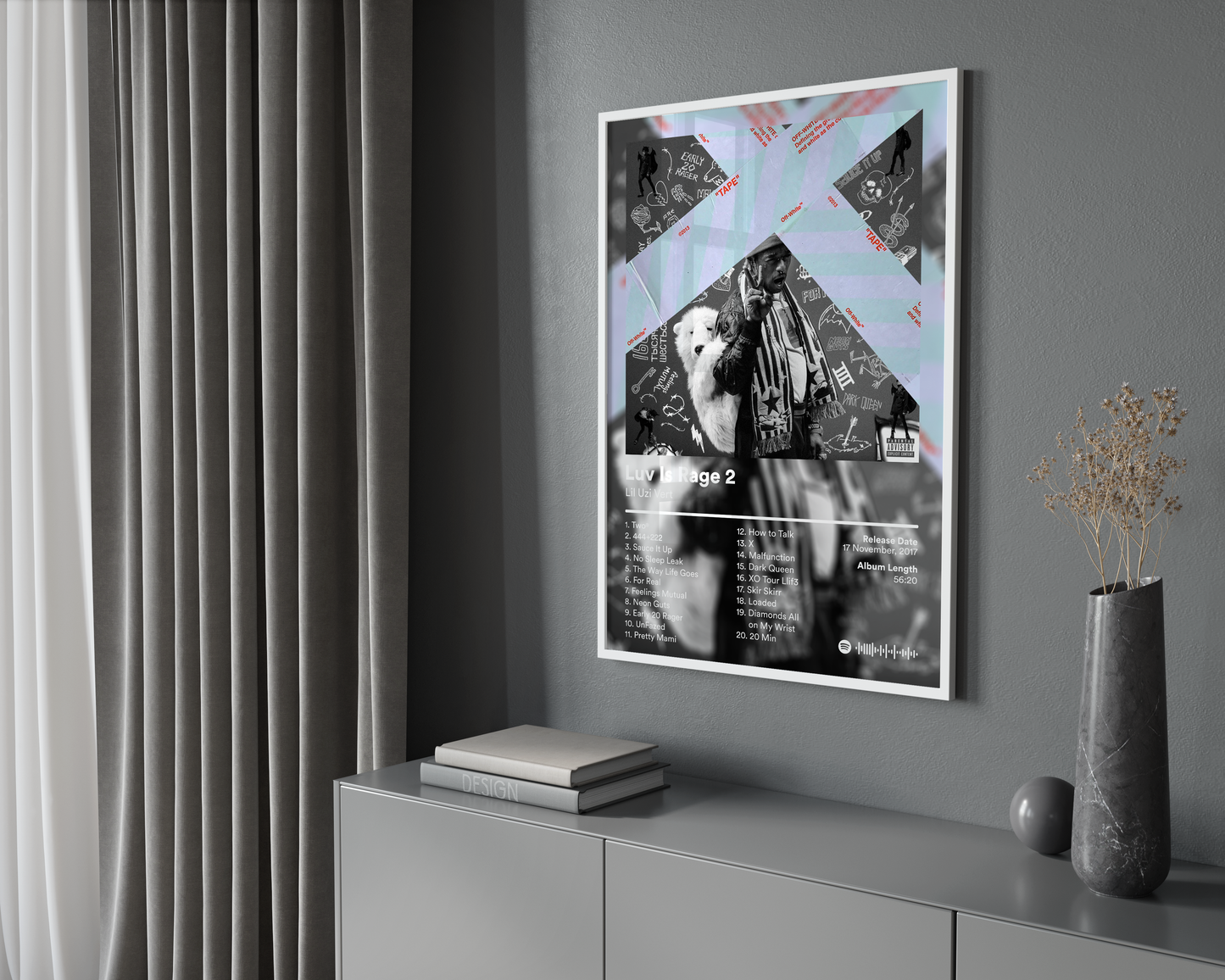 Lil Uzi Vert 'Luv Is Rage 2' Album Poster