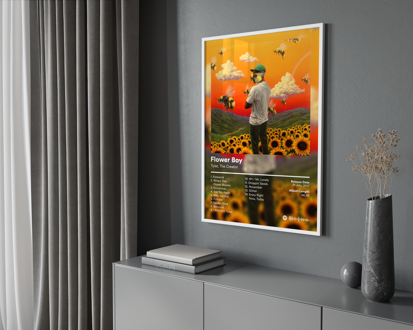 Tyler The Creator 'Flower Boy' Album Poster