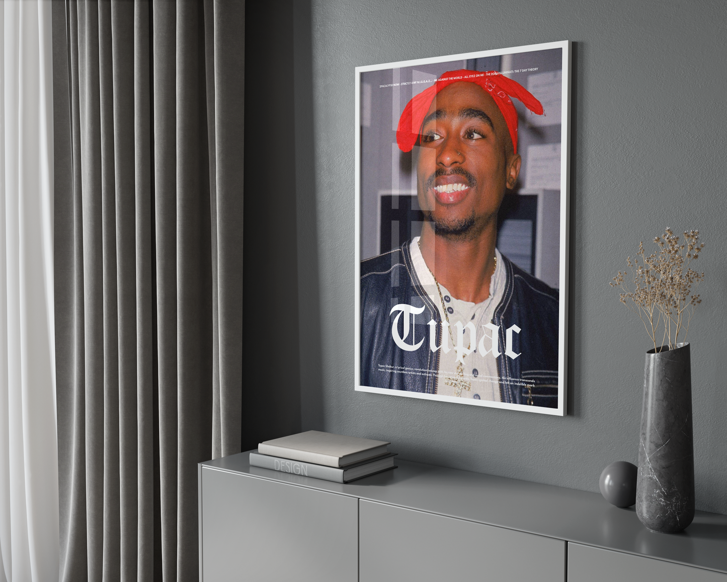 2PAC 'Classic Red' Poster