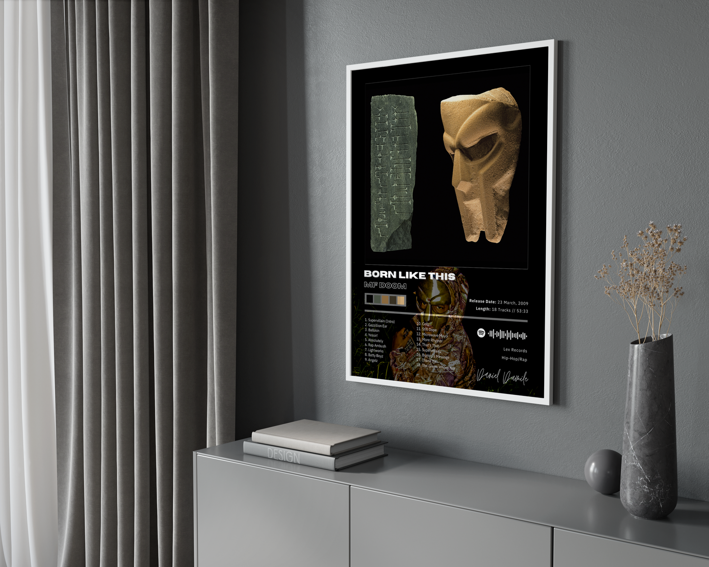 MF DOOM 'BORN LIKE THIS' Album Poster