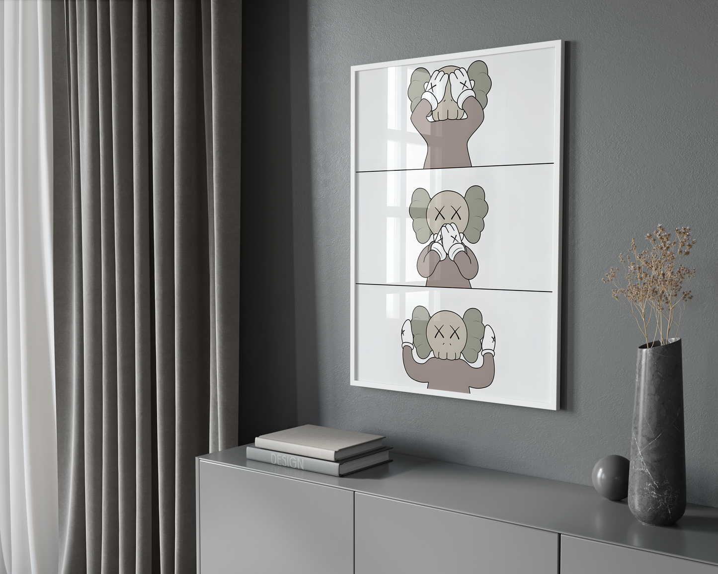 Kaws - See Speak Hear No Evil Poster