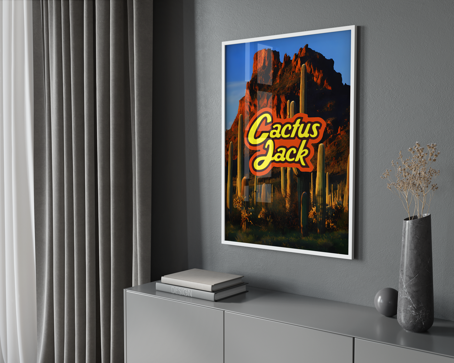 Cactus Jack Mountains Poster