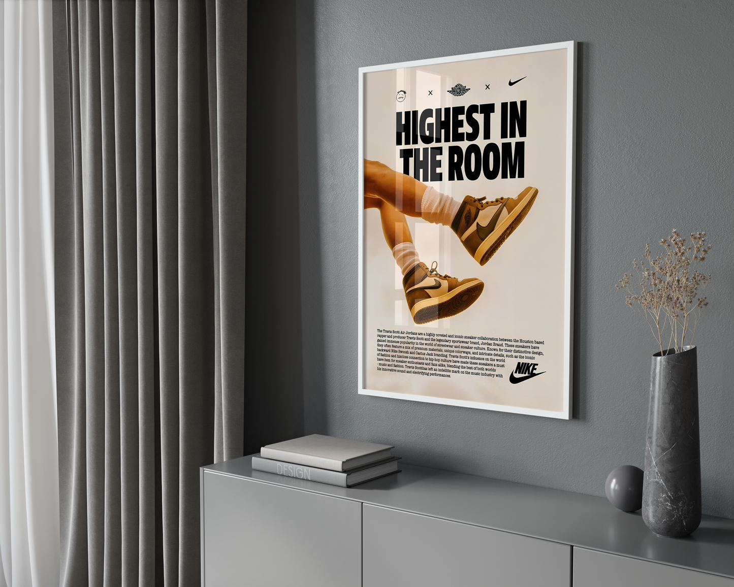 Highest In The Room Jordans Poster