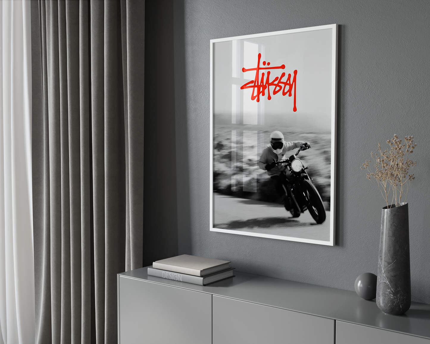 Stussy Motorbike Motion Poster