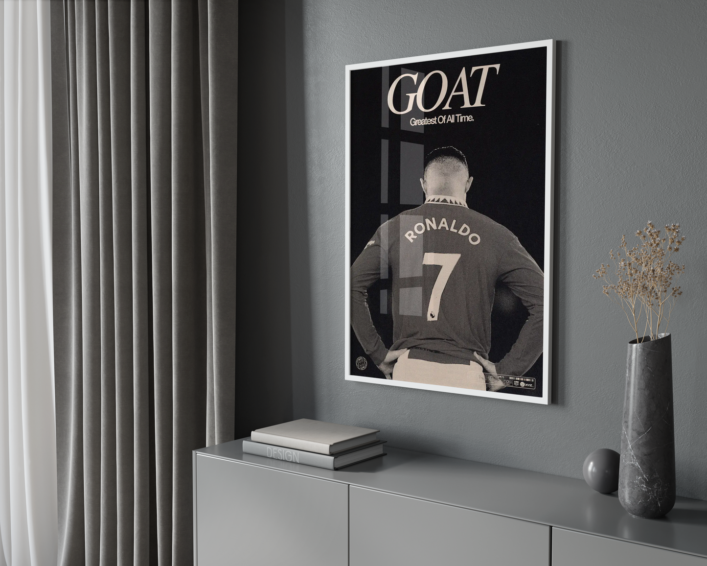 Cristiano Ronaldo 'GOAT' Poster