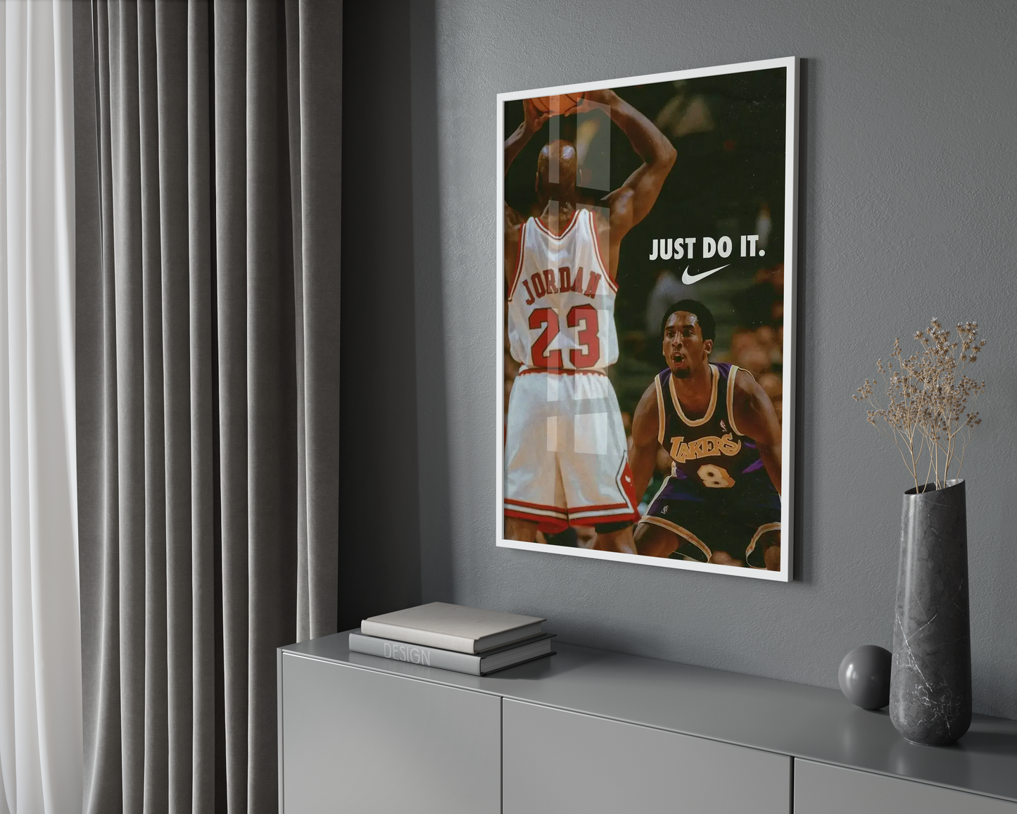 Michael Jordan X Kobe 'Mamba' Poster