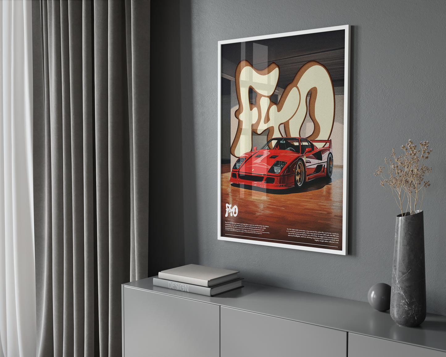 Ferrari F40 Poster