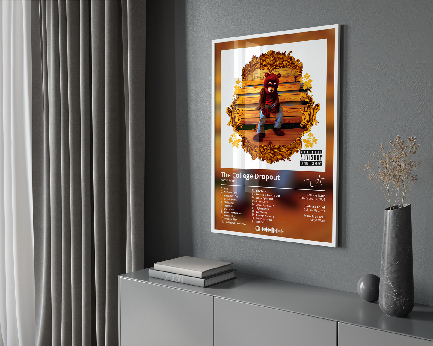 Kanye West 'The College Dropout' Album Poster