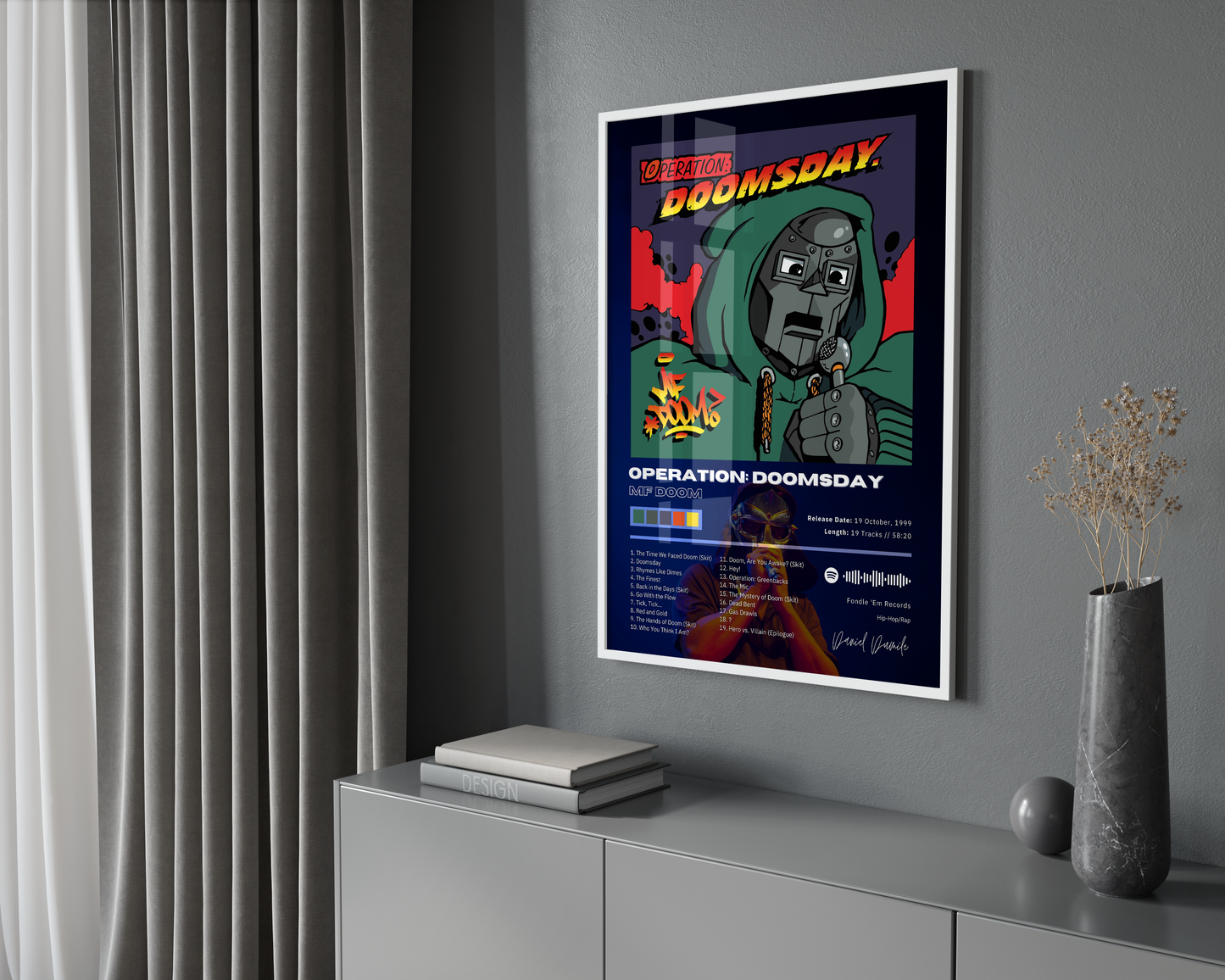 MF DOOM 'Operation: Doomsday' Album Poster