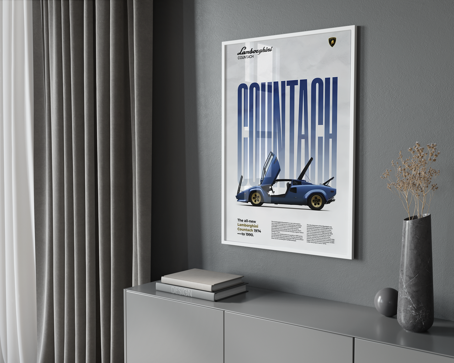 Lamborghini Countach Classic Series Poster