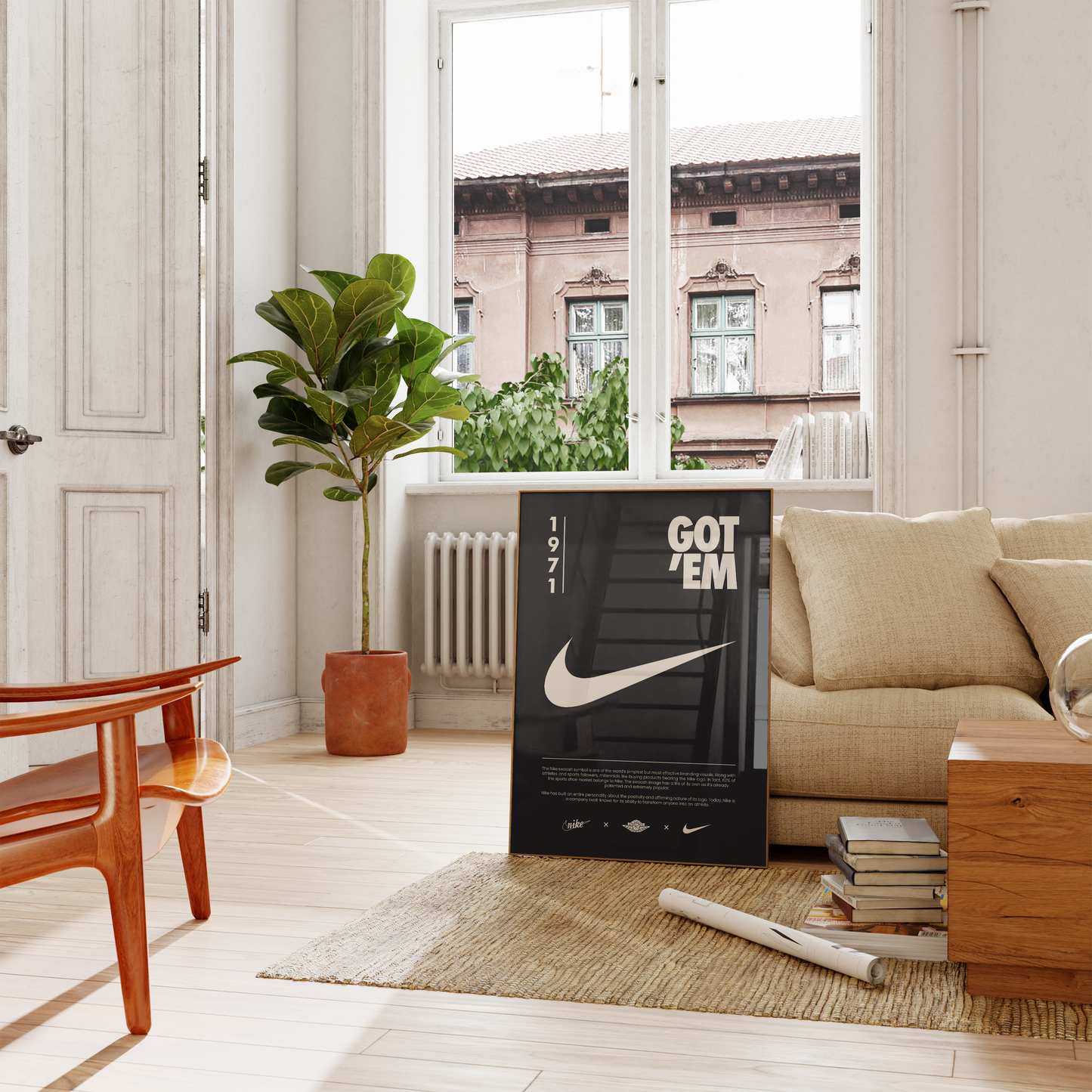 Nike Origins Black Poster