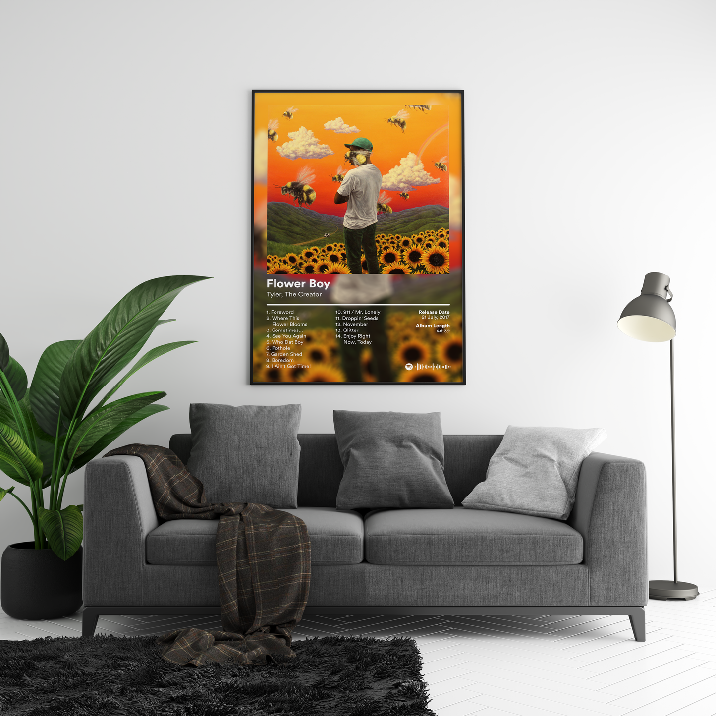 Tyler The Creator 'Flower Boy' Album Poster