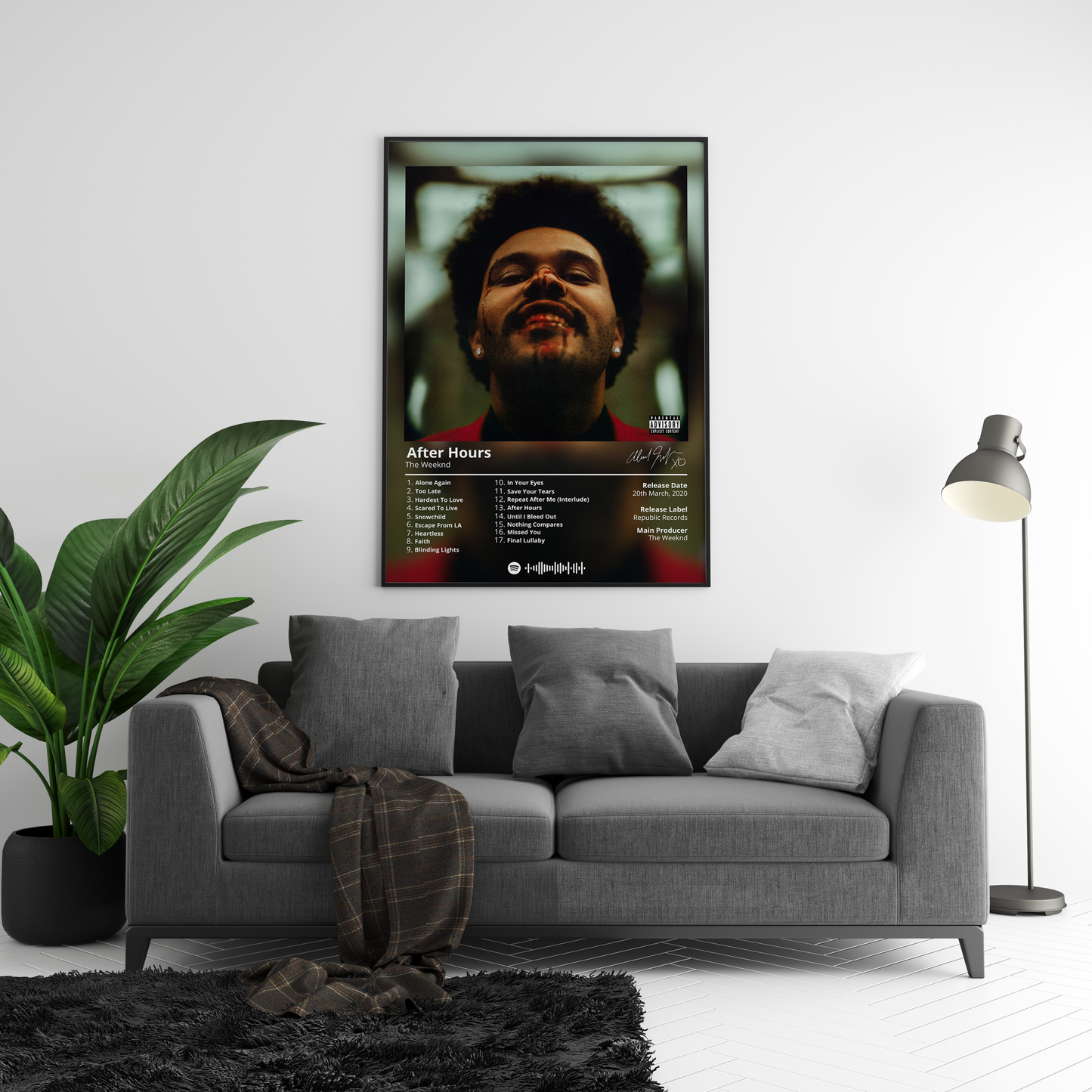 The Weeknd 'After Hours' Album Poster