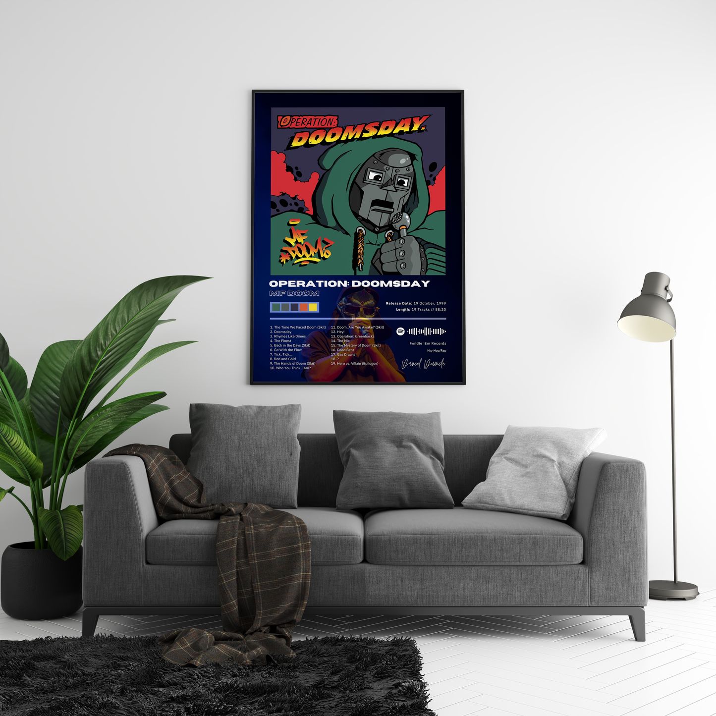 MF DOOM 'Operation: Doomsday' Album Poster