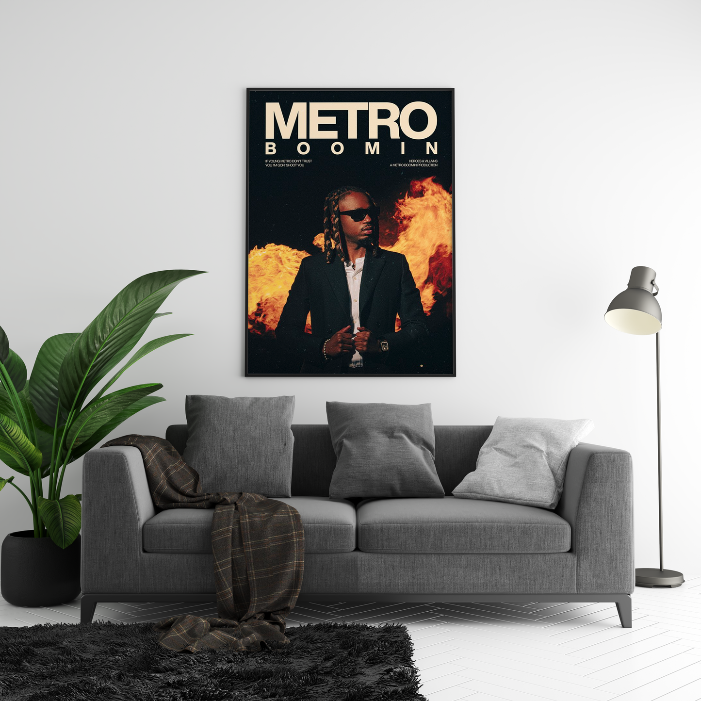 Metro Boomin 'Heroes & Villains' Poster