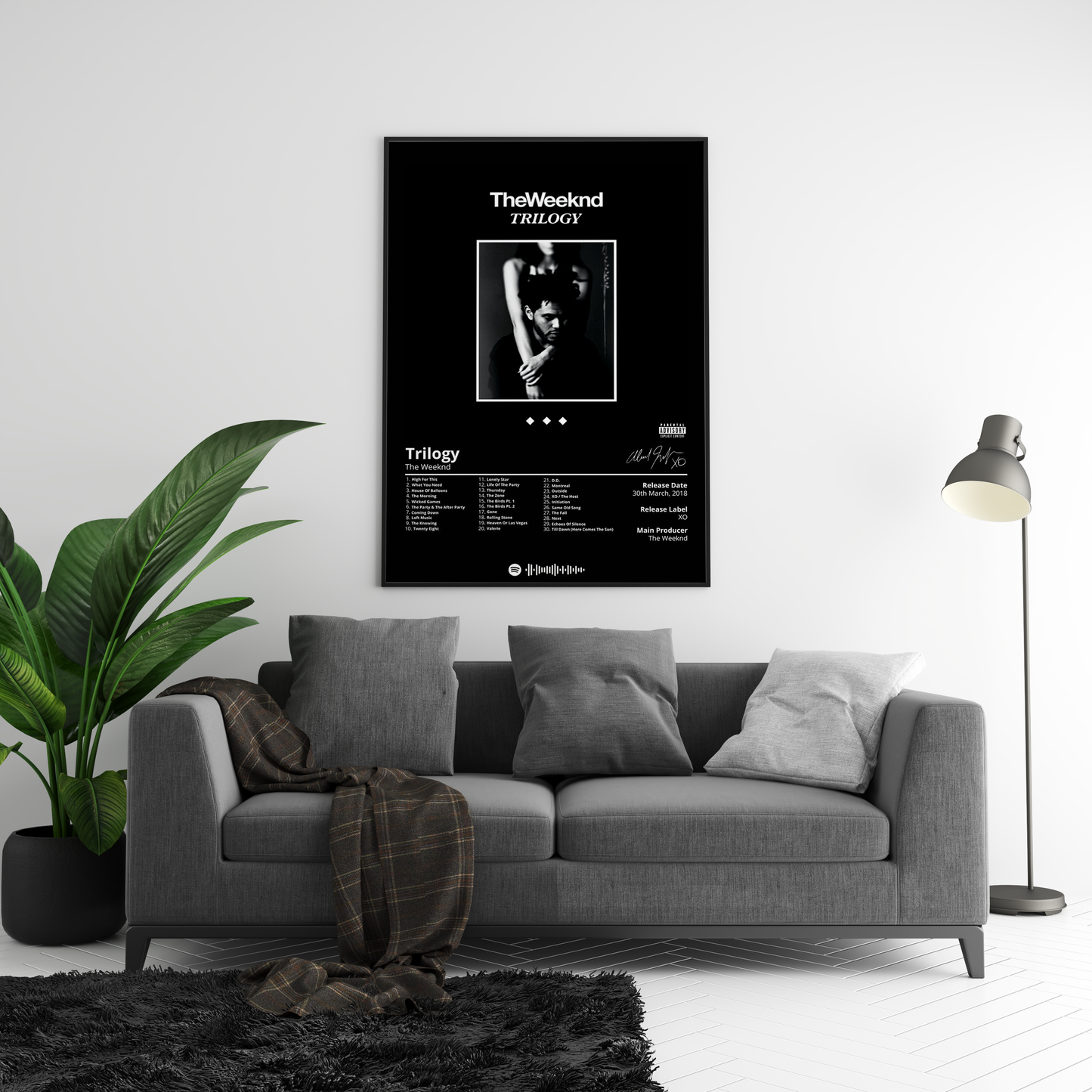 The Weeknd 'Trilogy' Album Poster