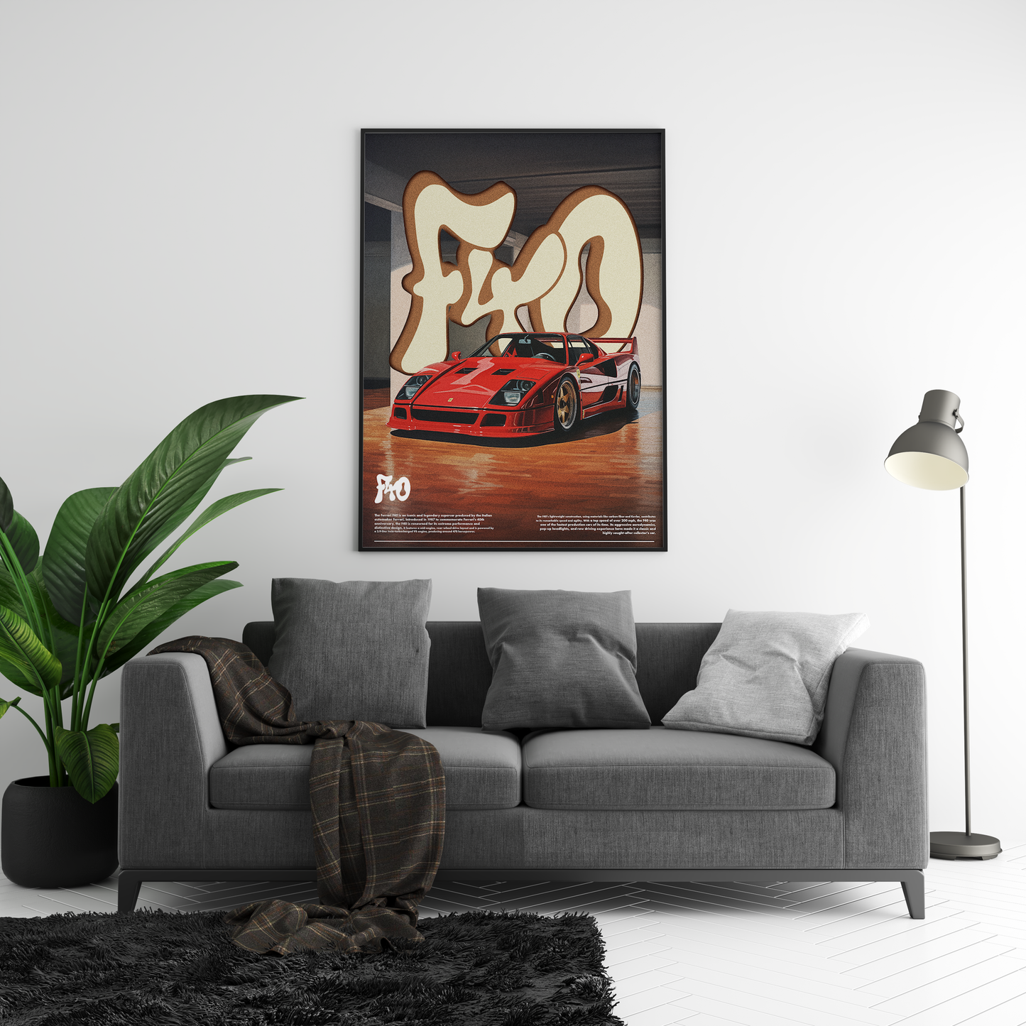 Ferrari F40 Poster