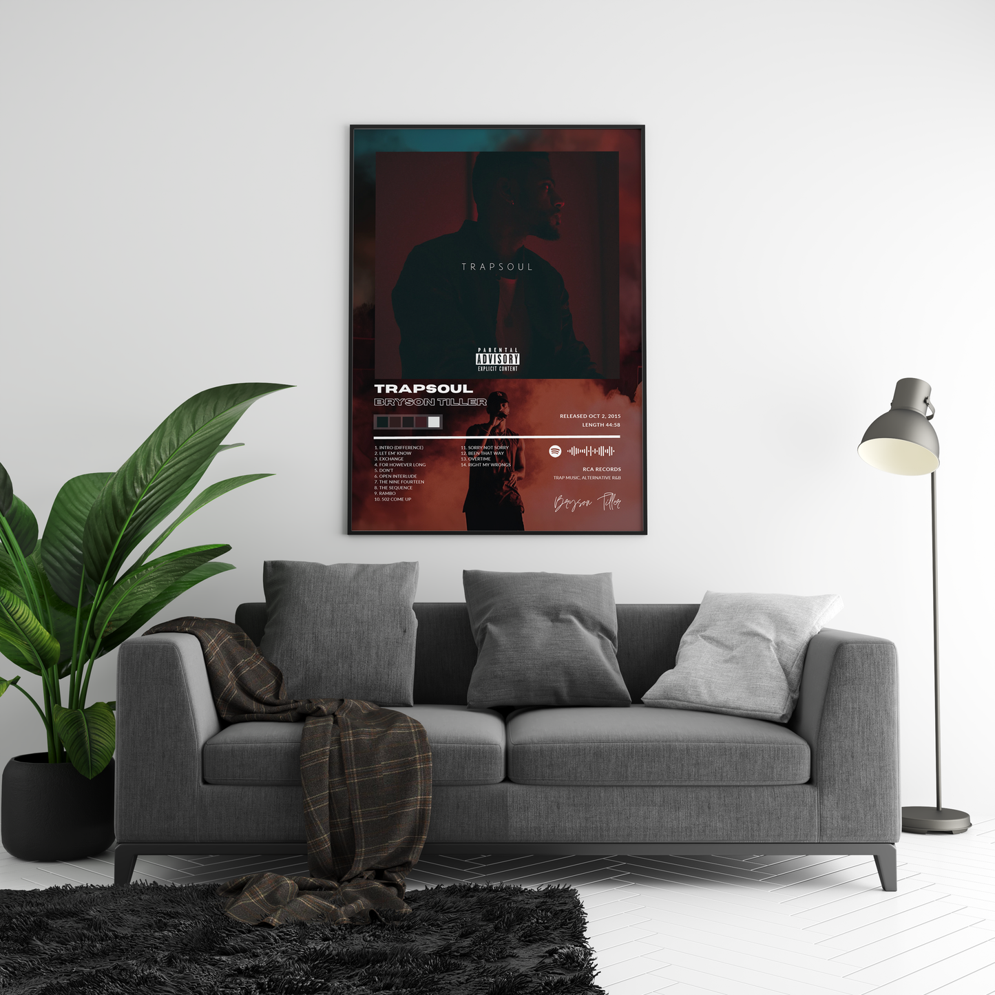 Bryson Tiller 'Trapsoul' Album Poster