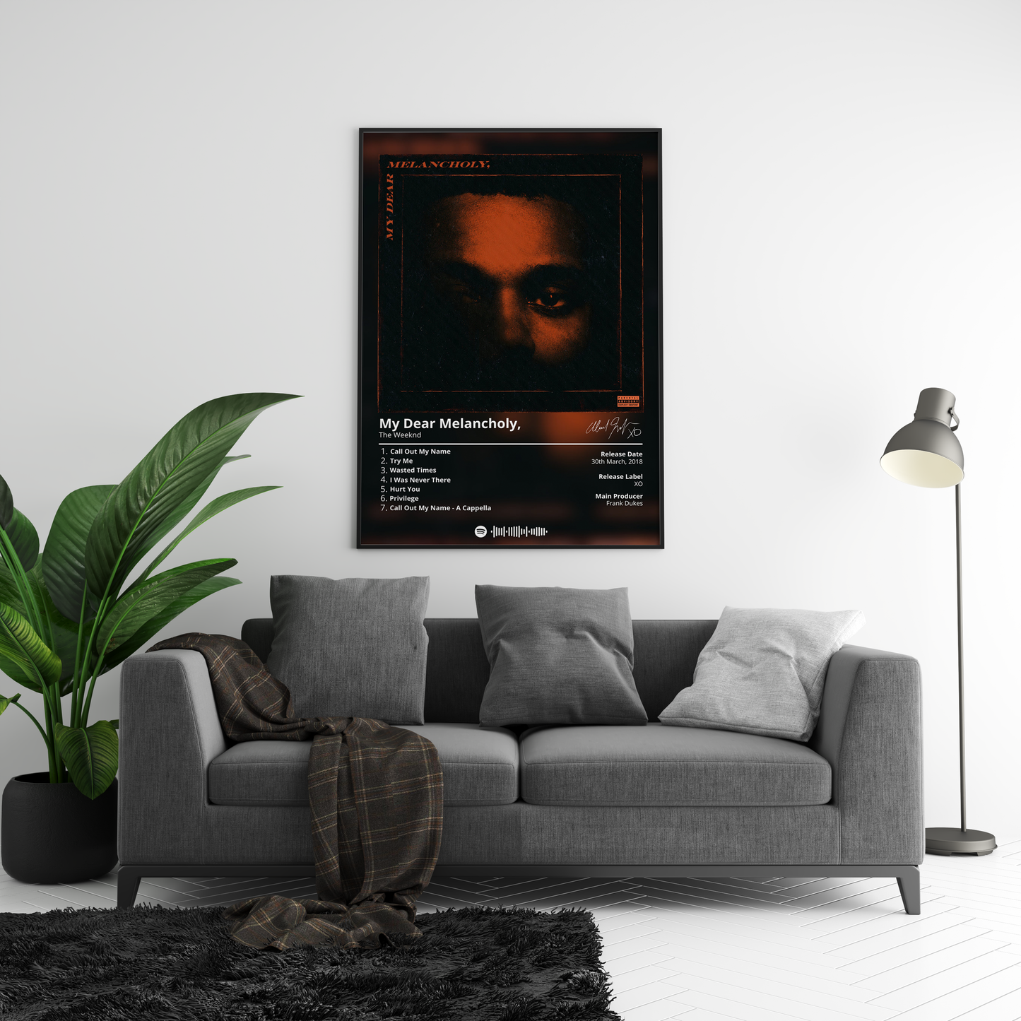 The Weeknd 'My Dear Melancholy' Album Poster