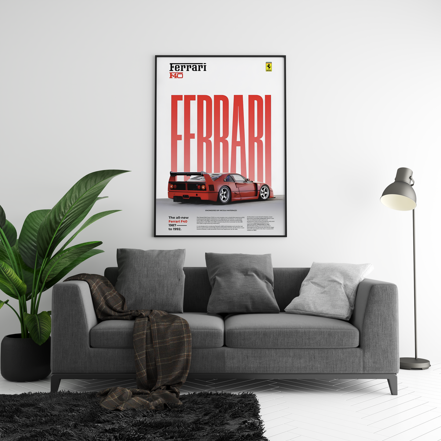 Ferrari F40 Classic Series Poster