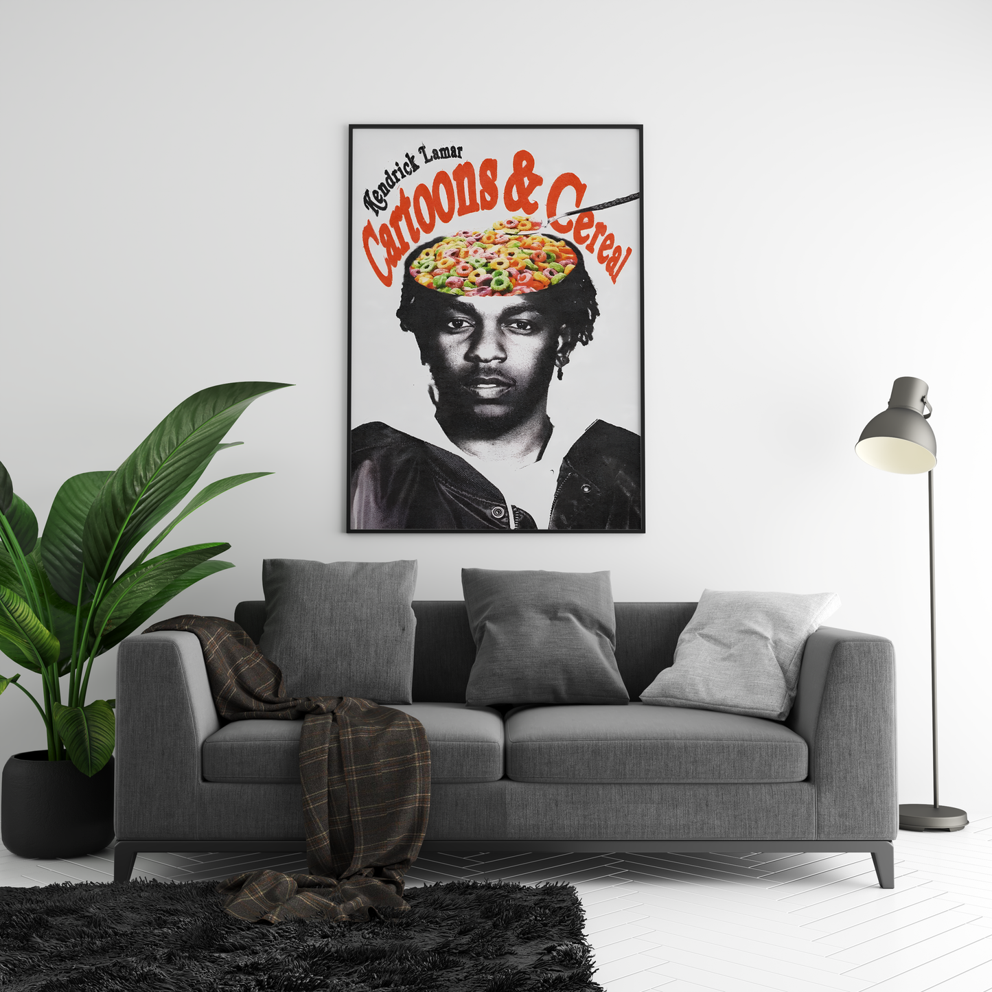 Kendrick Lamar - Cartoons & Cereal Poster