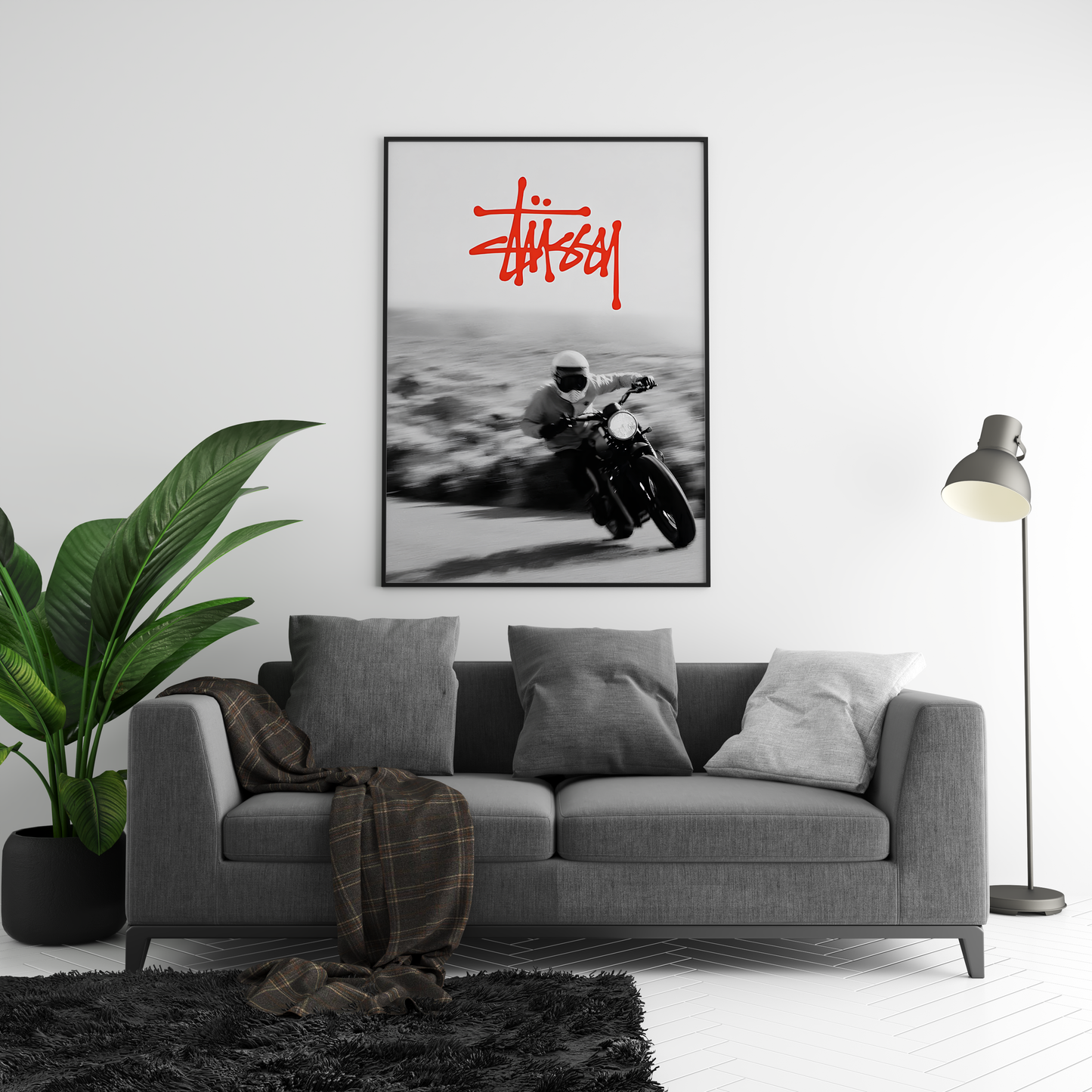 Stussy Motorbike Motion Poster