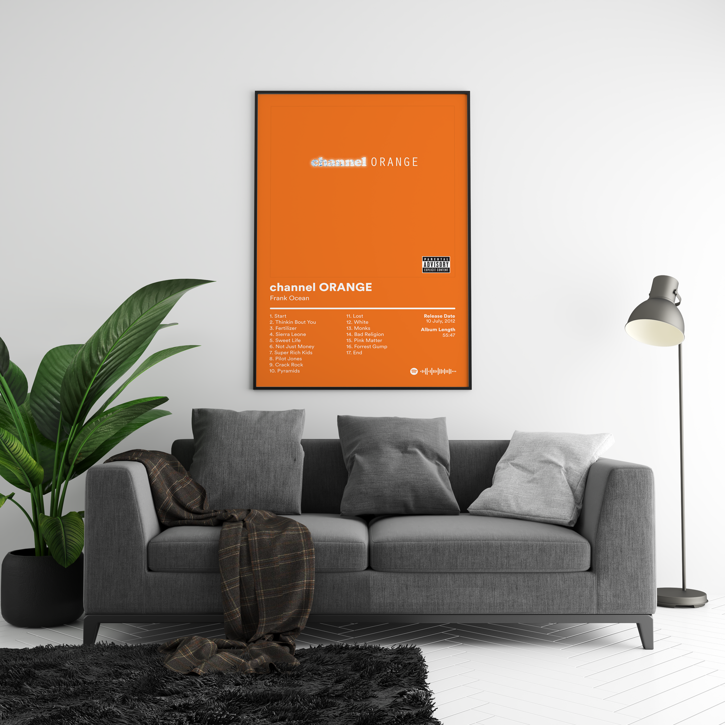 Frank Ocean 'Channel ORANGE' Album Poster