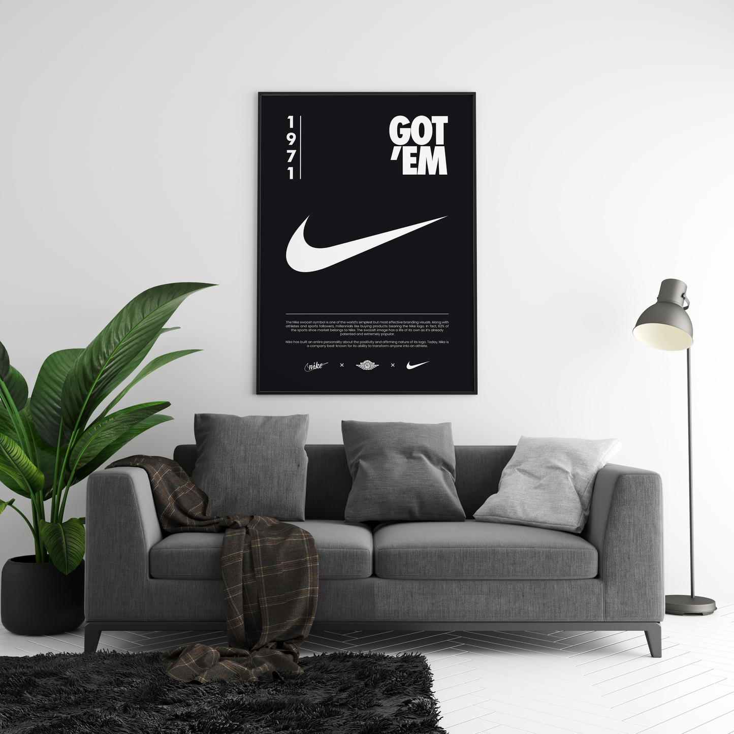 Nike Origins Black Poster