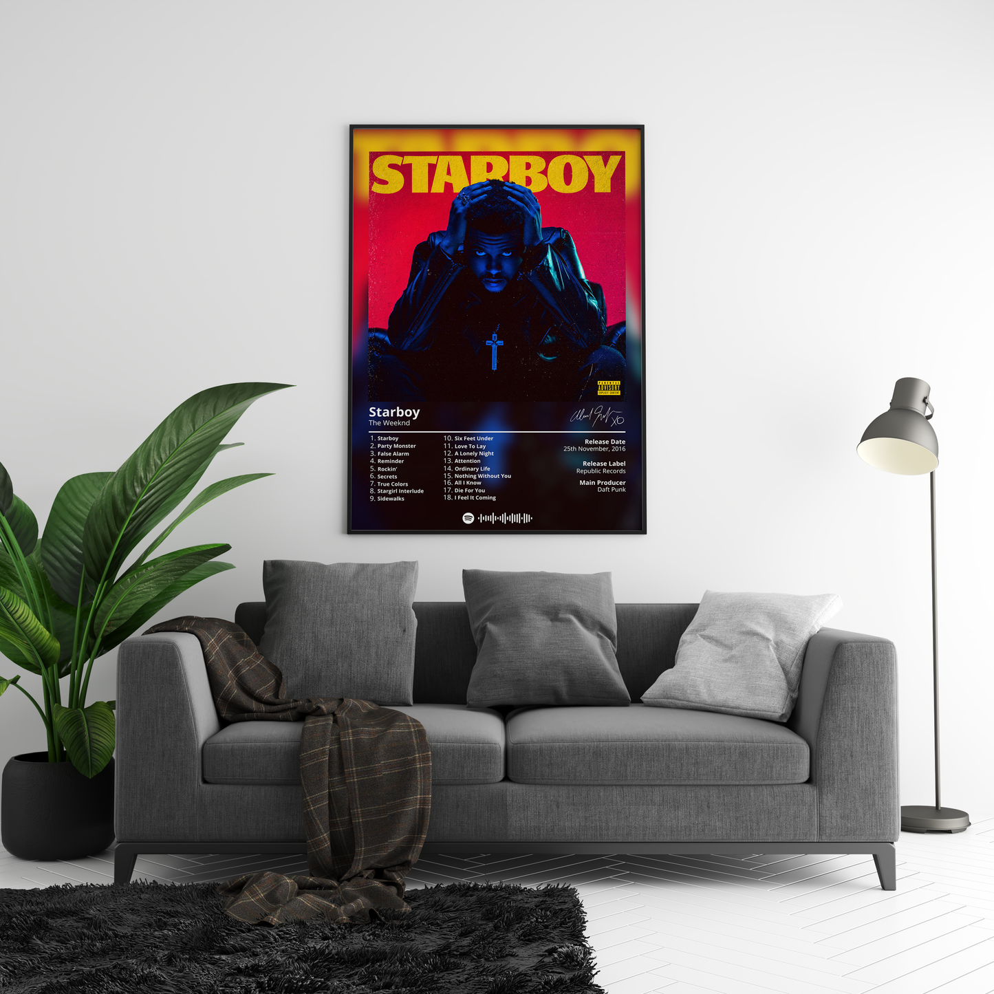 The Weeknd 'Starboy' Album Poster