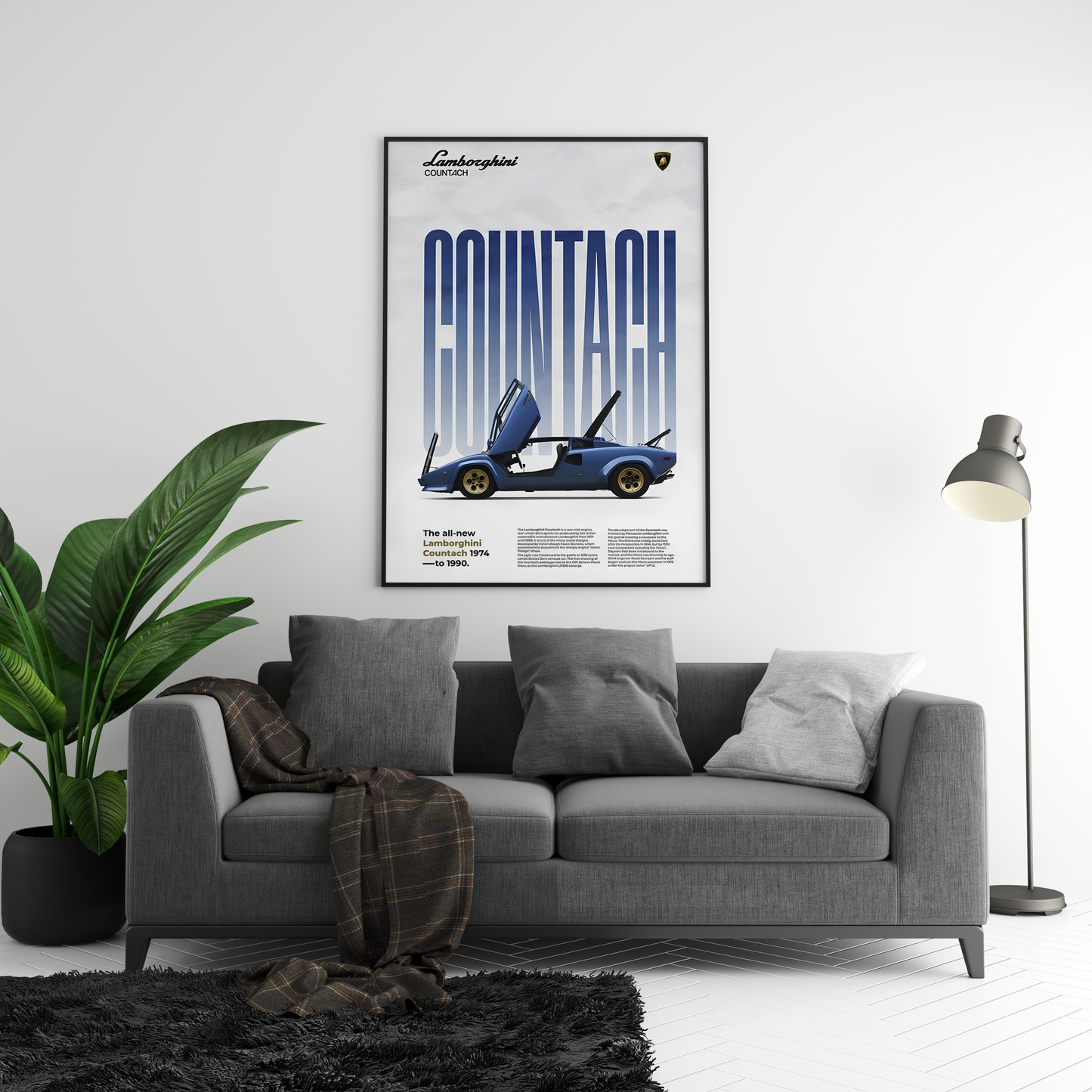 Lamborghini Countach Classic Series Poster