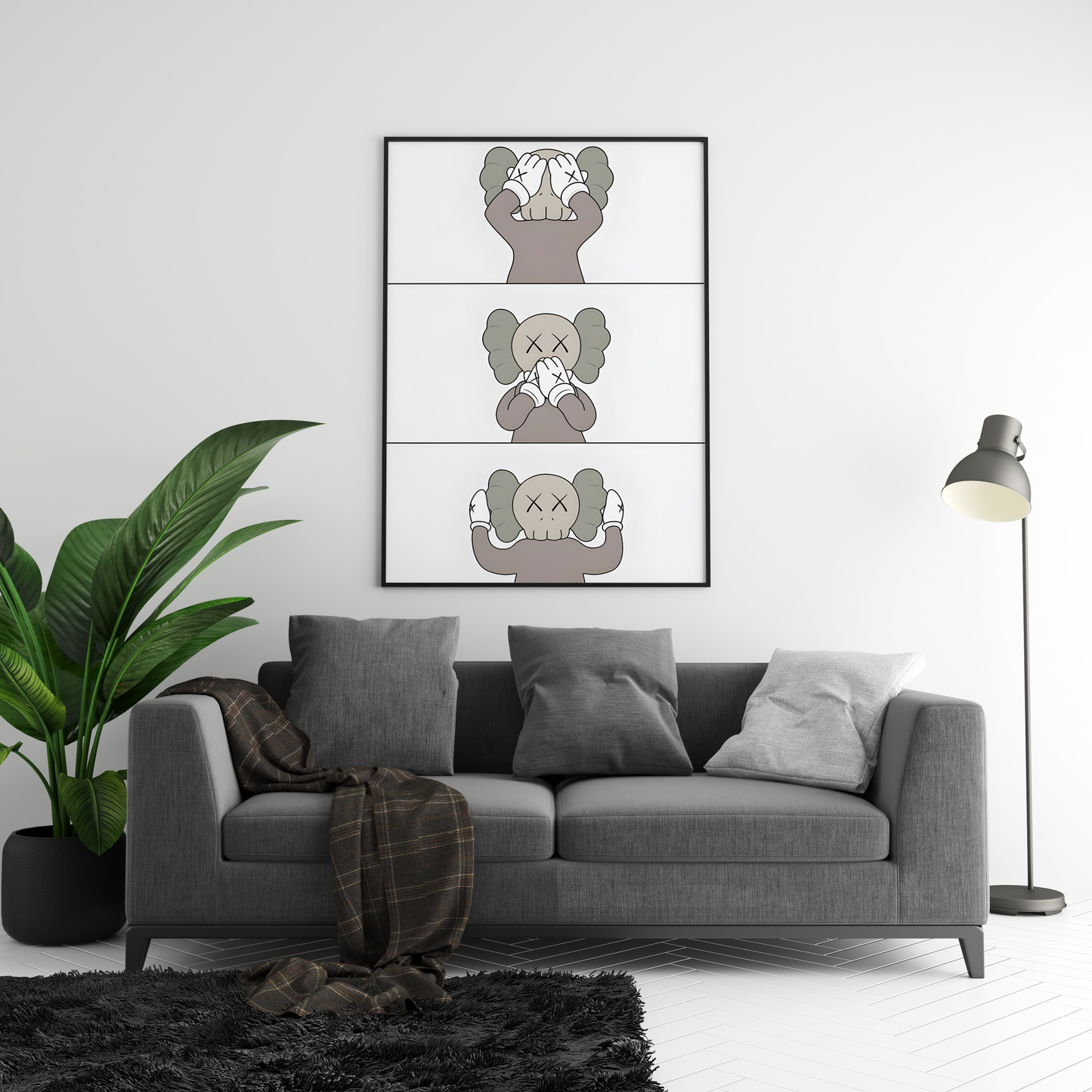 Kaws - See Speak Hear No Evil Poster