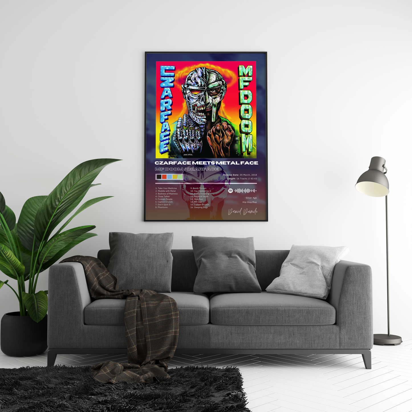 MF DOOM 'Czarface Meets Metal Face' Album Poster