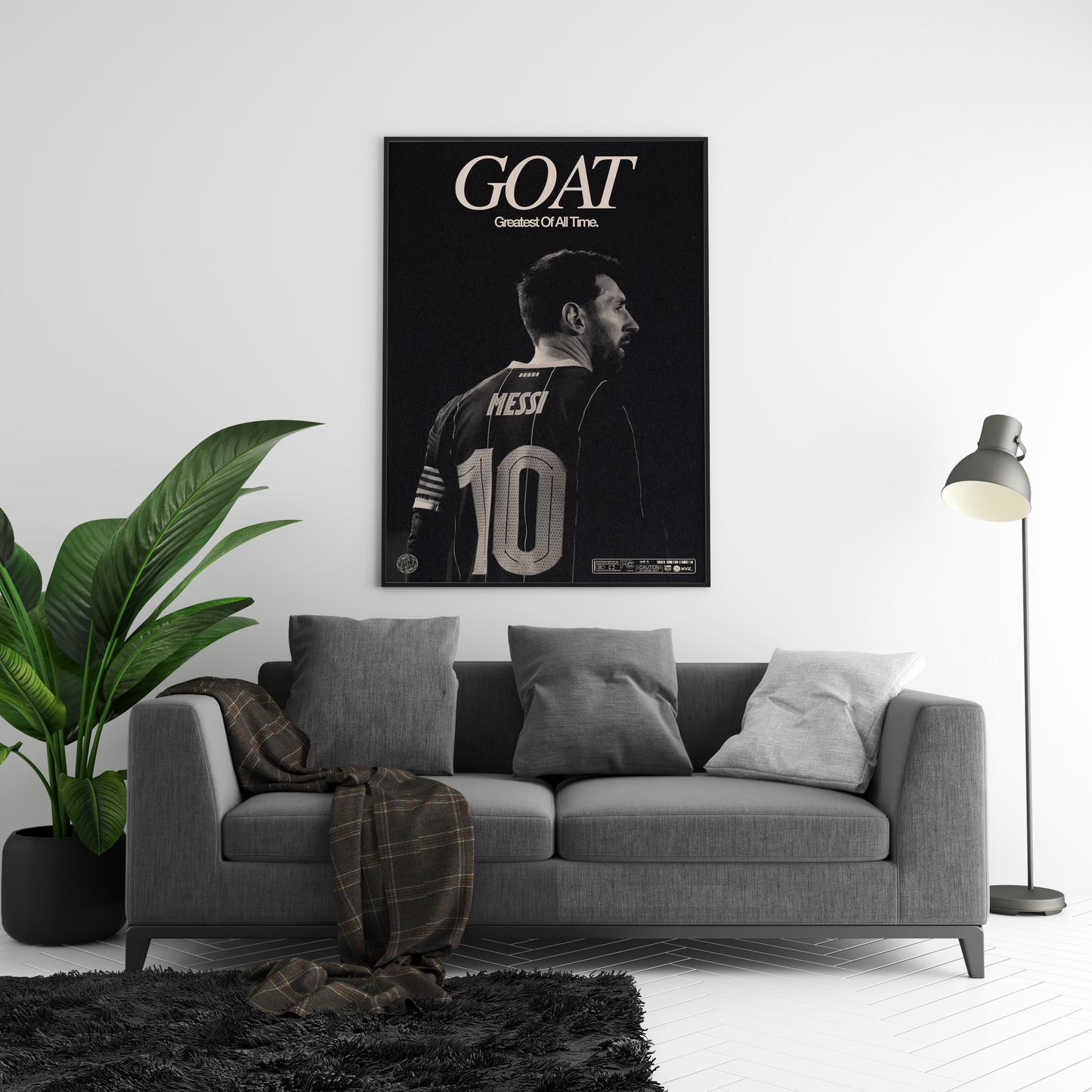 Lionel Messi 'GOAT' Poster