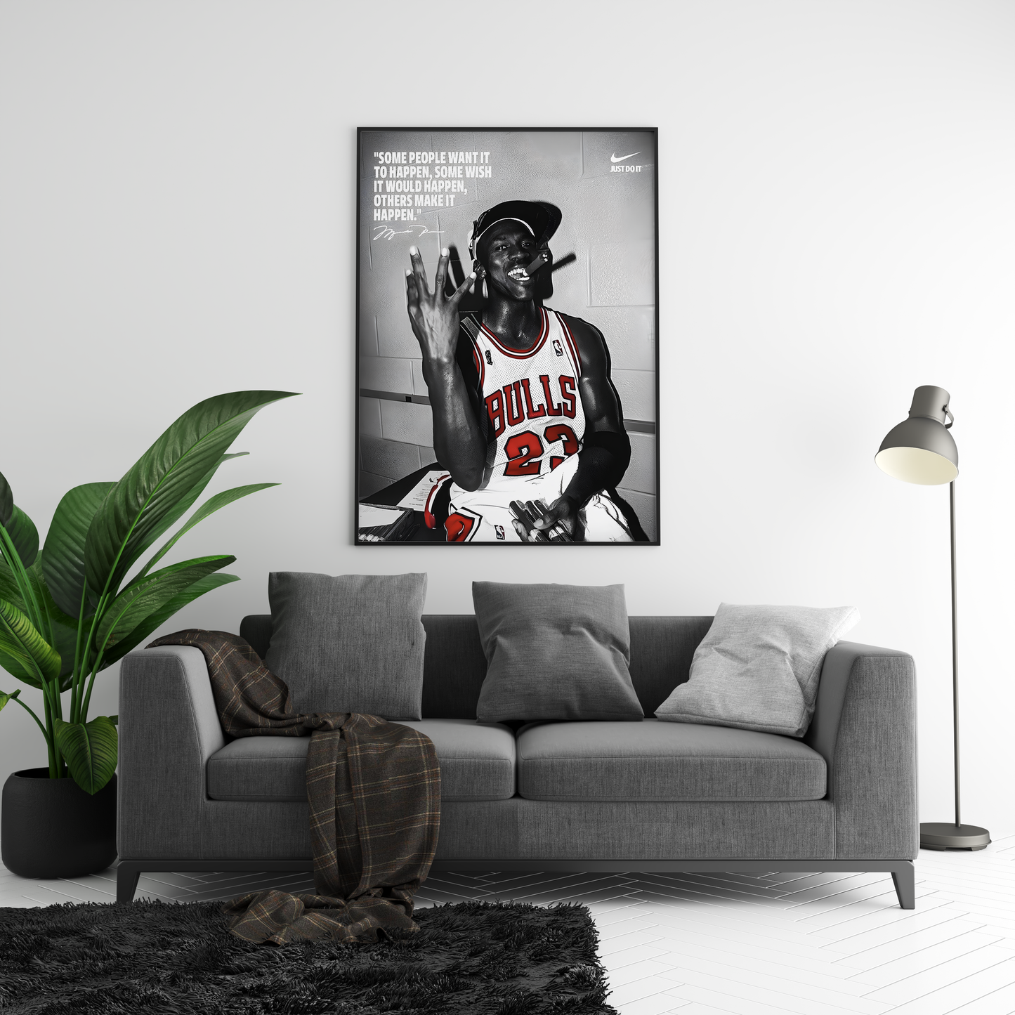 Michael Jordan Vintage Trophy Poster