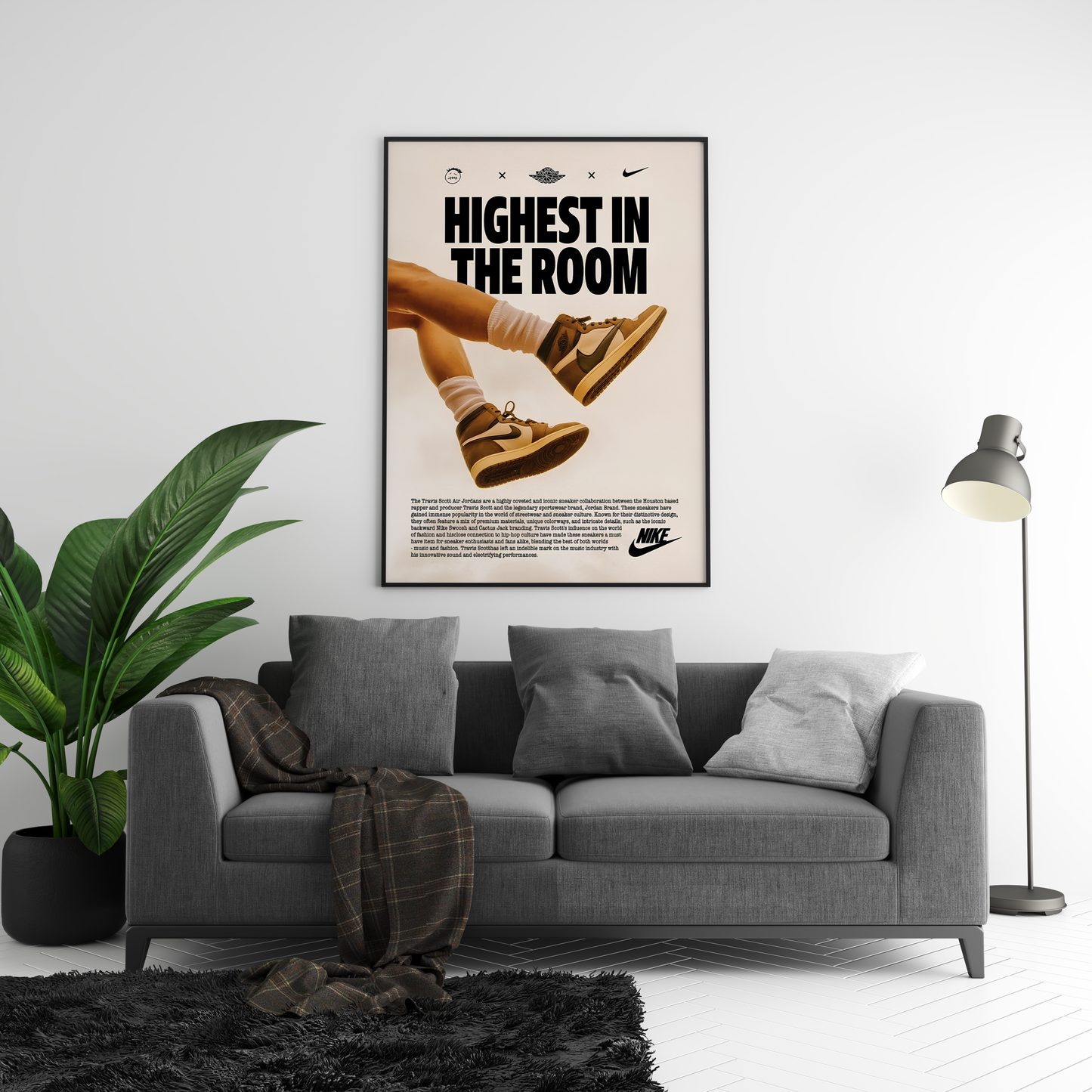 Highest In The Room Jordans Poster