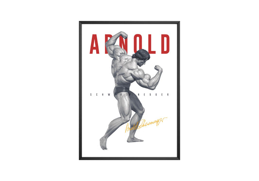 Arnold Schwarzenegger 'Signature' Bodybuilding Poster