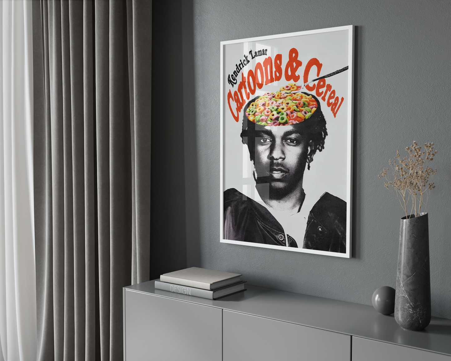 Kendrick Lamar - Cartoons & Cereal Poster