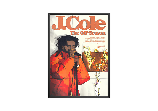 J Cole - "The Off Season" Retro Poster