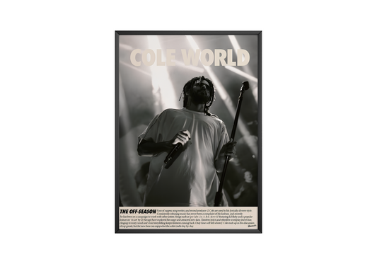 J Cole - "Cole World" Poster