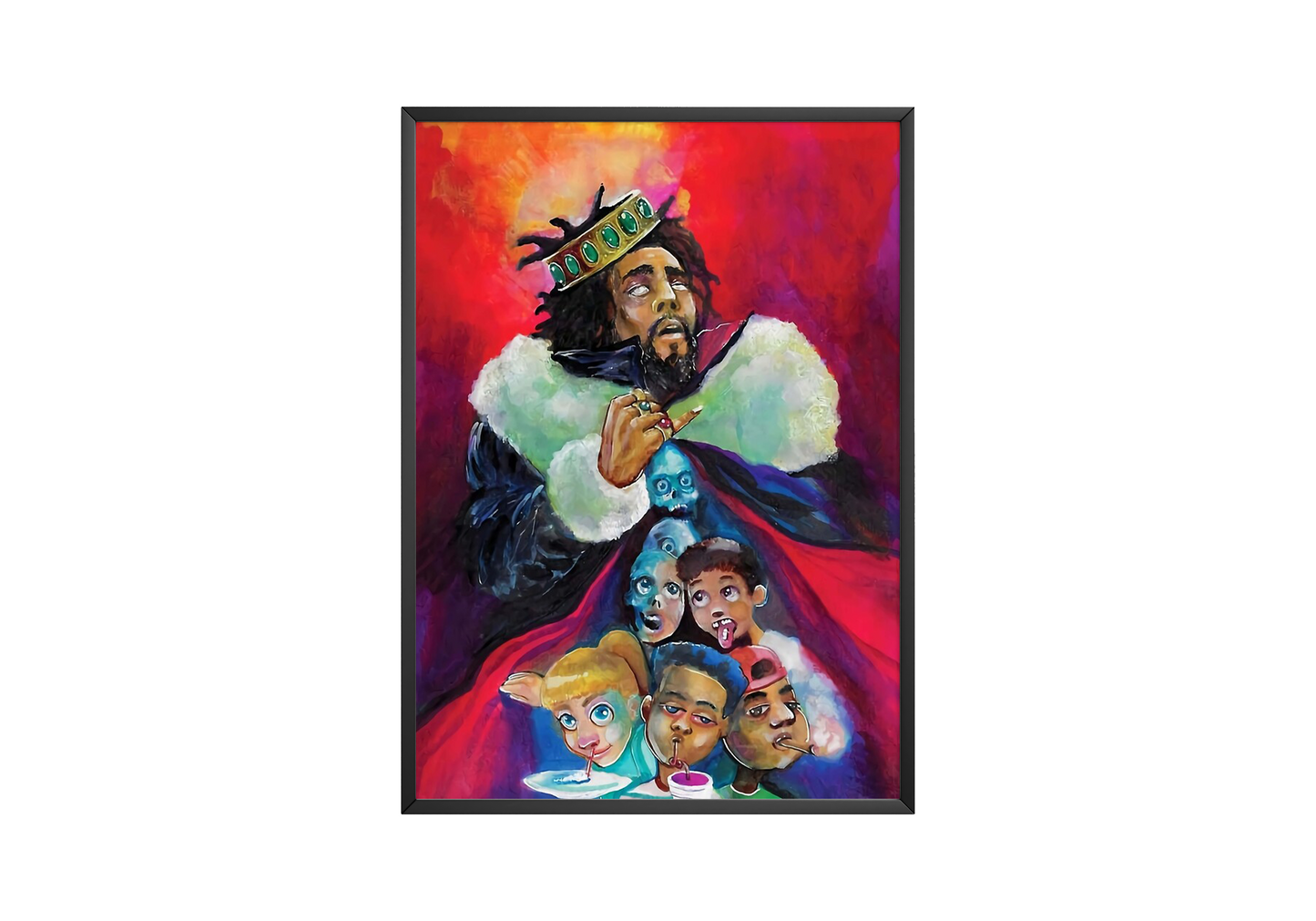 J Cole - Painted Poster