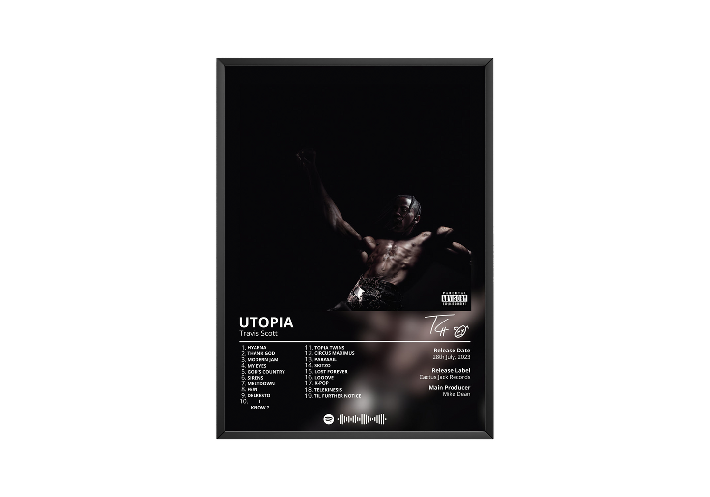 Travis Scott 'Utopia' Album Poster