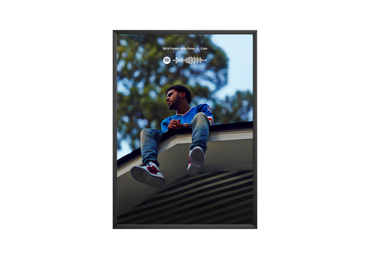 J Cole '2014 Forest Hills Drive' Spotify Poster