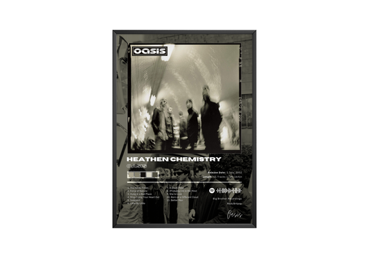 Oasis 'Heathen Chemistry' Album Poster