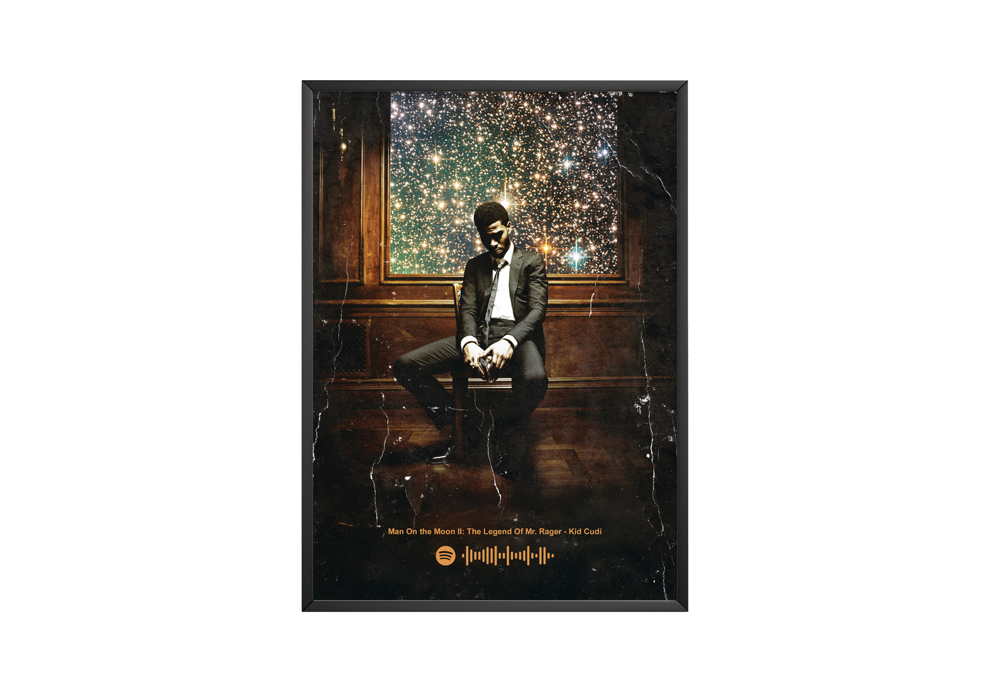 Kid Cudi 'Man On The Moon II: The Legend Of Mr. Rager' Spotify Poster