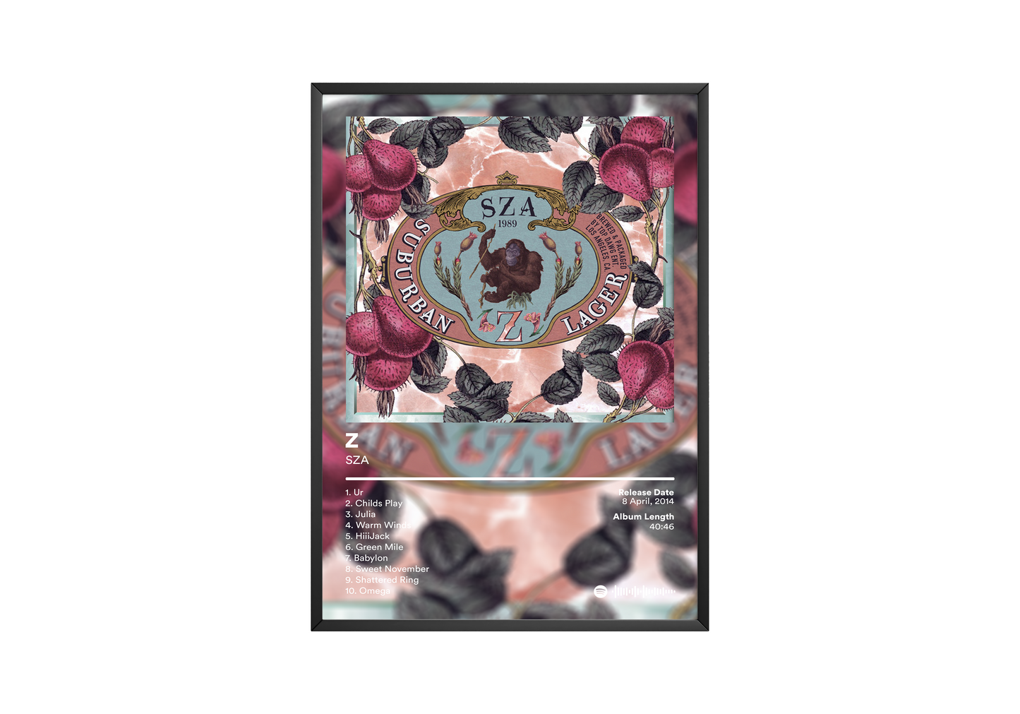 SZA 'Z' Album Poster