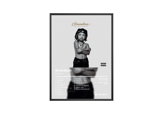 King Von 'Grandson' Album Poster