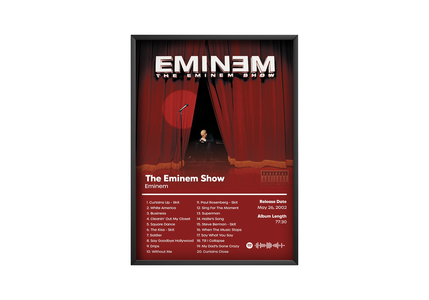 Eminem 'The Eminem Show' Album Poster